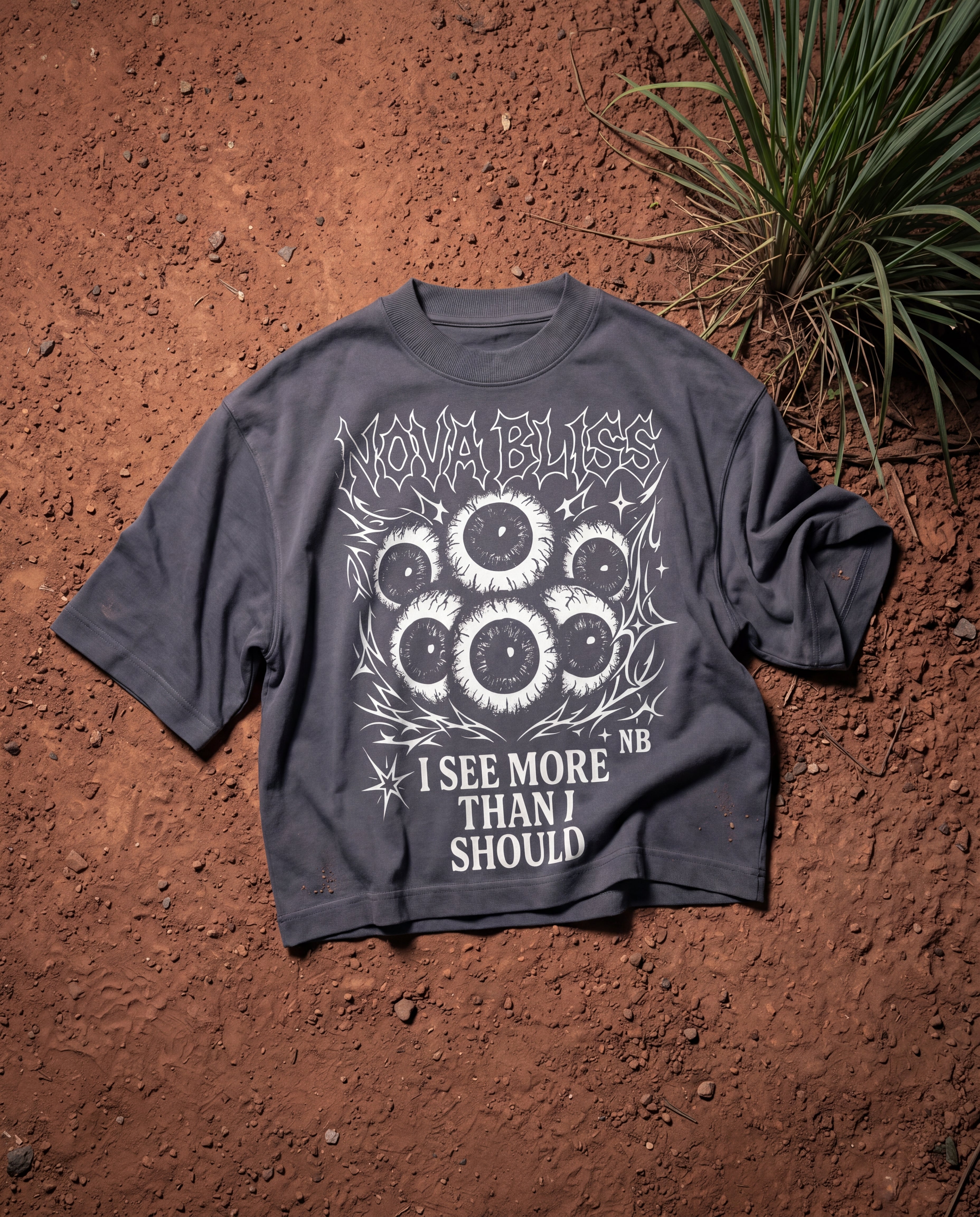 I See More Steel Gray Boxy Tee
