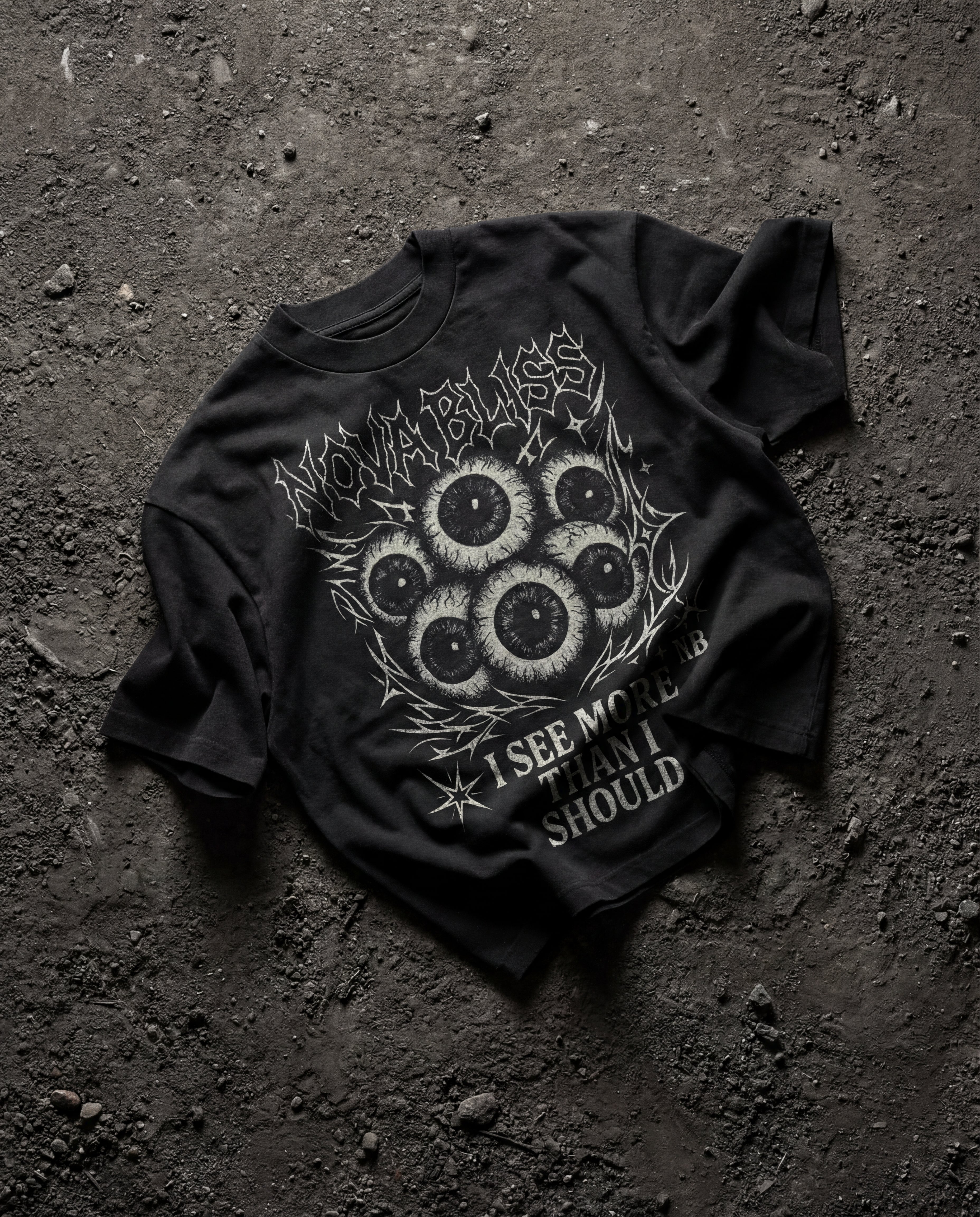 I See More Than I Should Black Boxy Tee