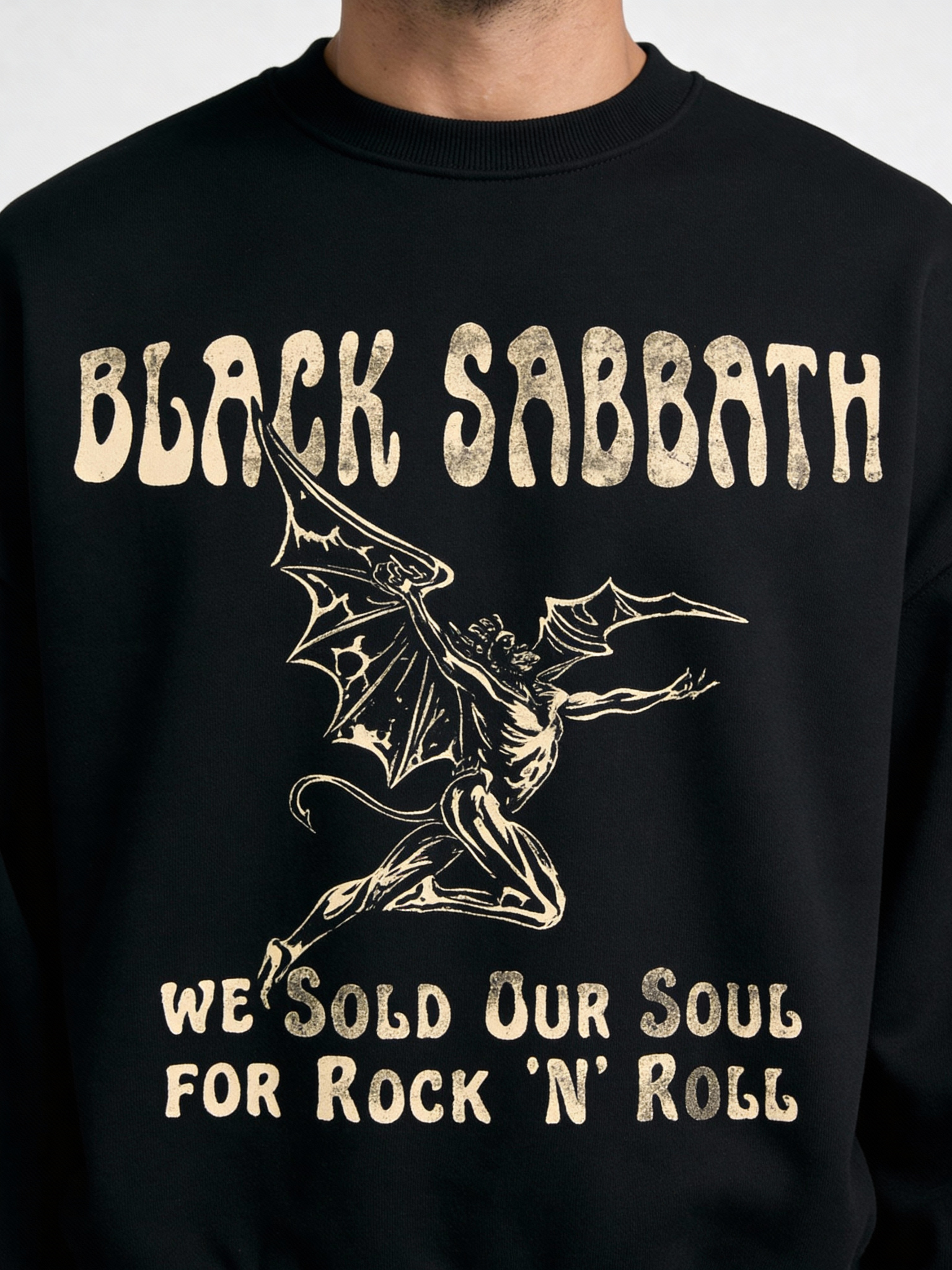 Black Sabbath Black Boxy Sweatshirt