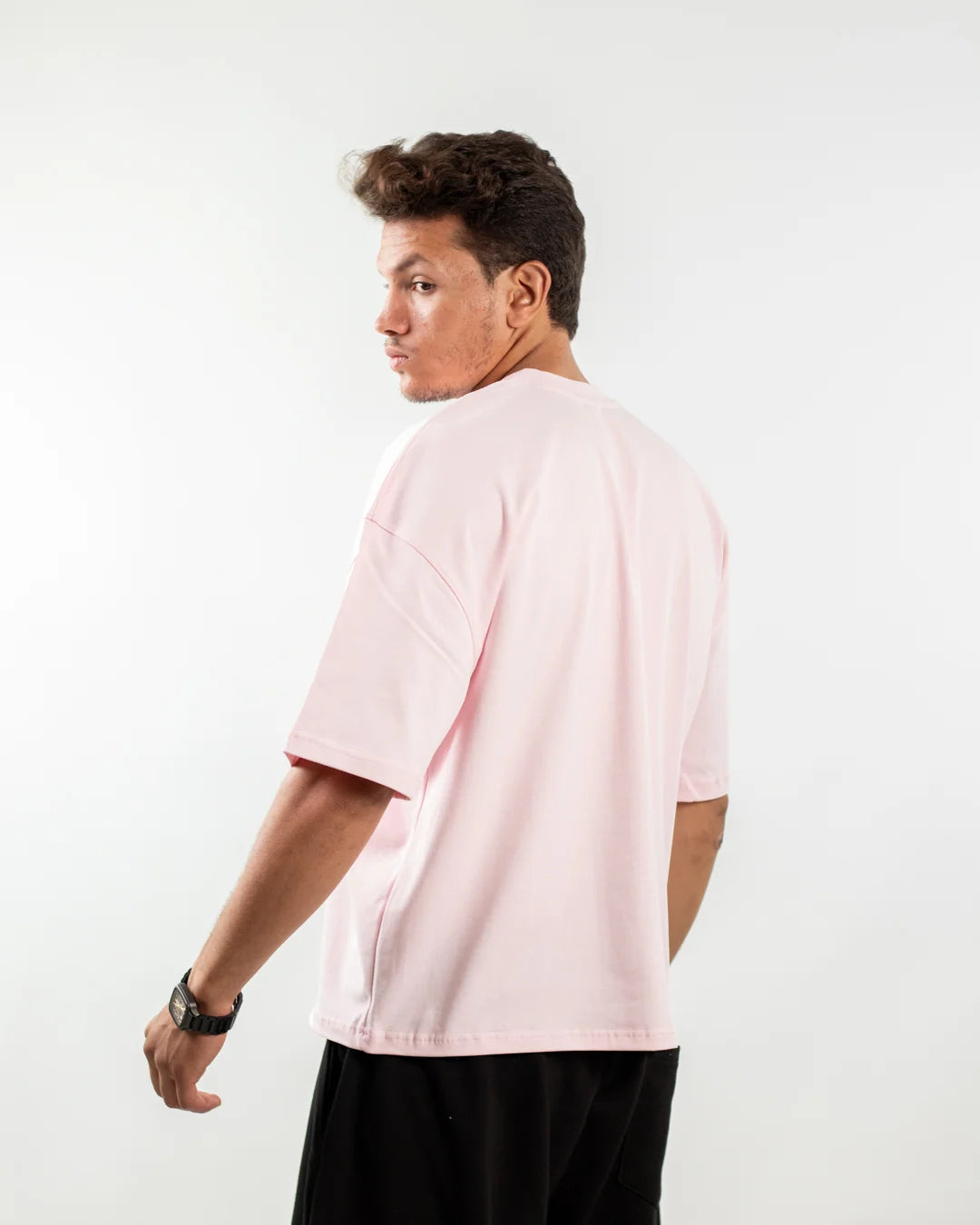 Plain Pink Boxy Tee
