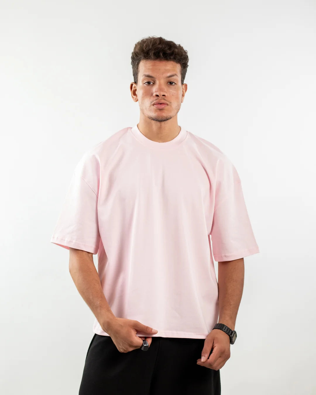 Plain Pink Boxy Tee