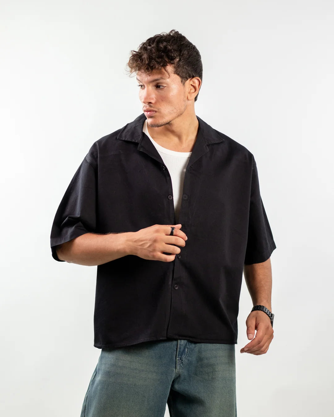 PLAIN BLACK SHIRT
