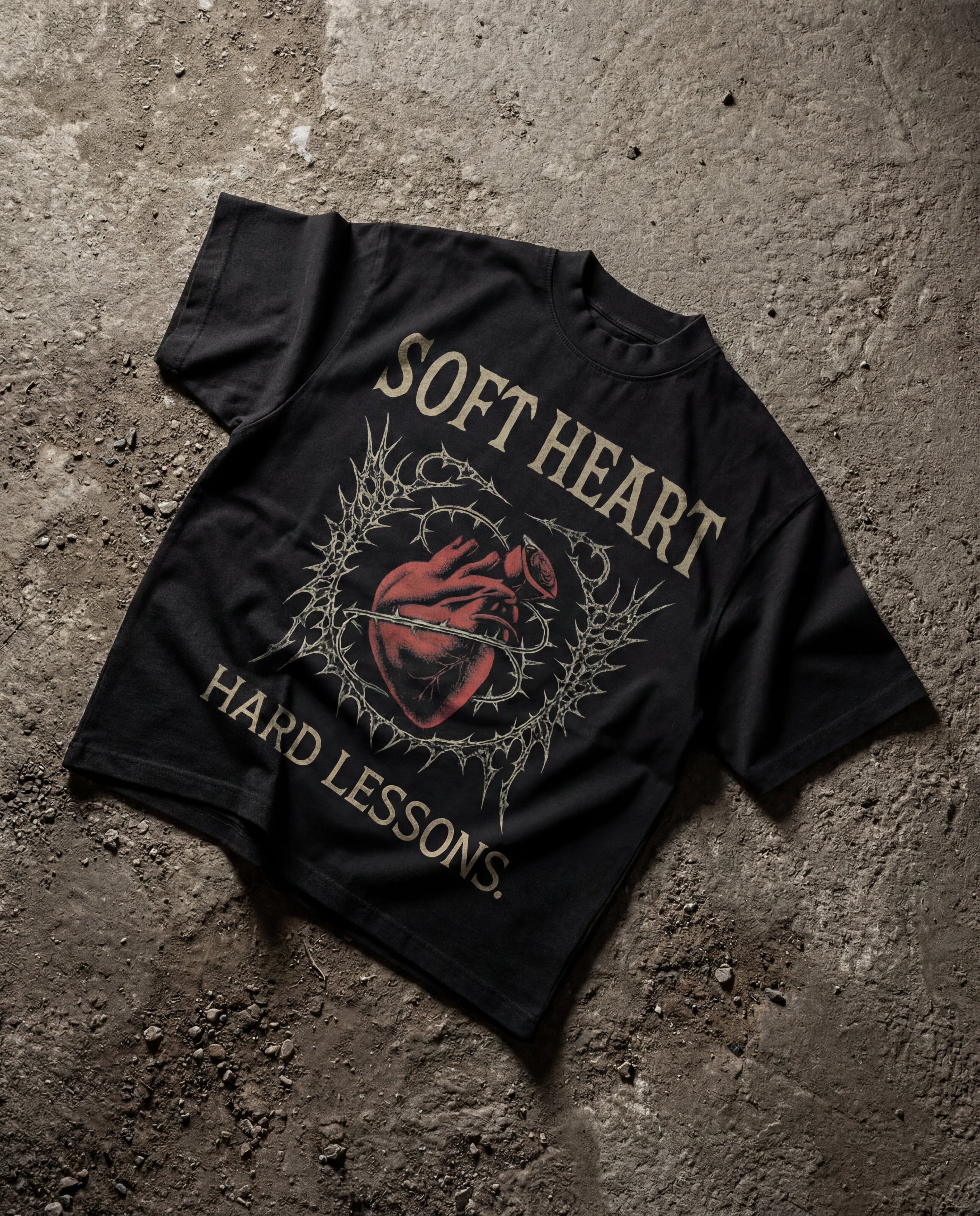 Hard Lessons Black Boxy Tee