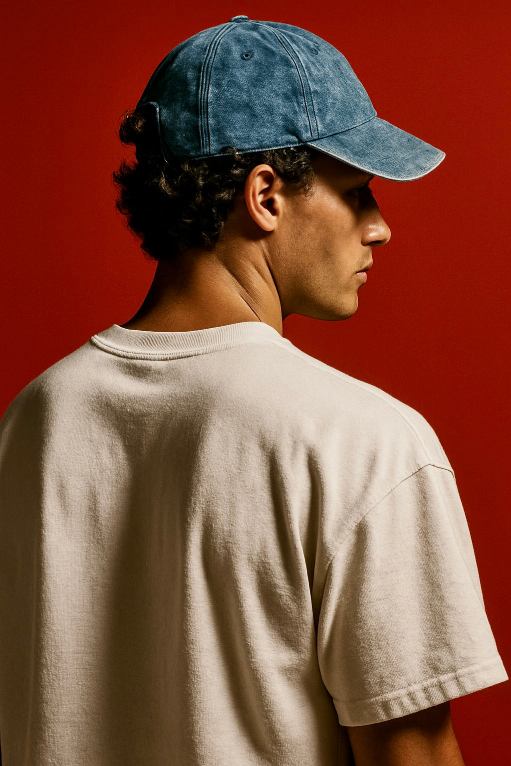 ACID-WASHED BASEBALL CAP – BLUE
