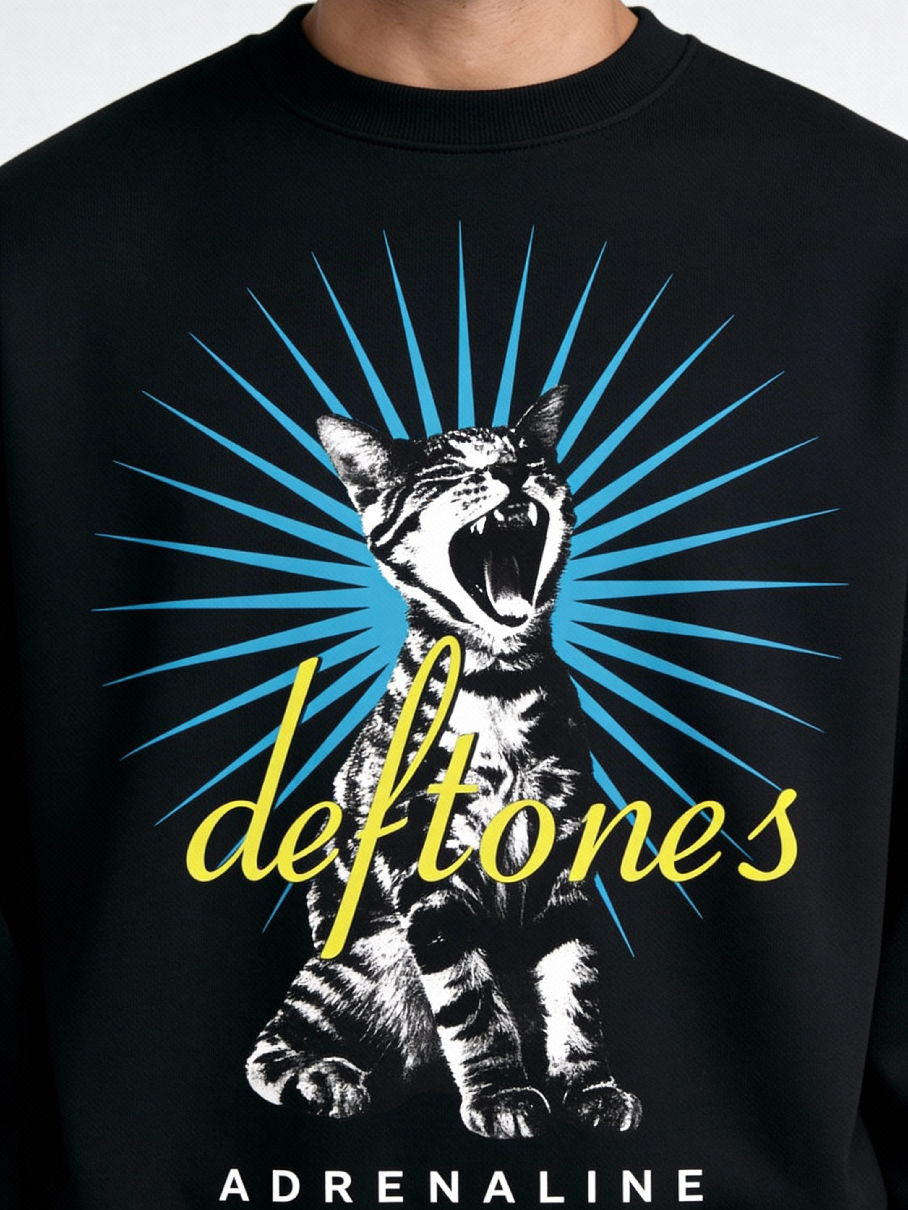 Deftones Black Boxy Sweatshirt