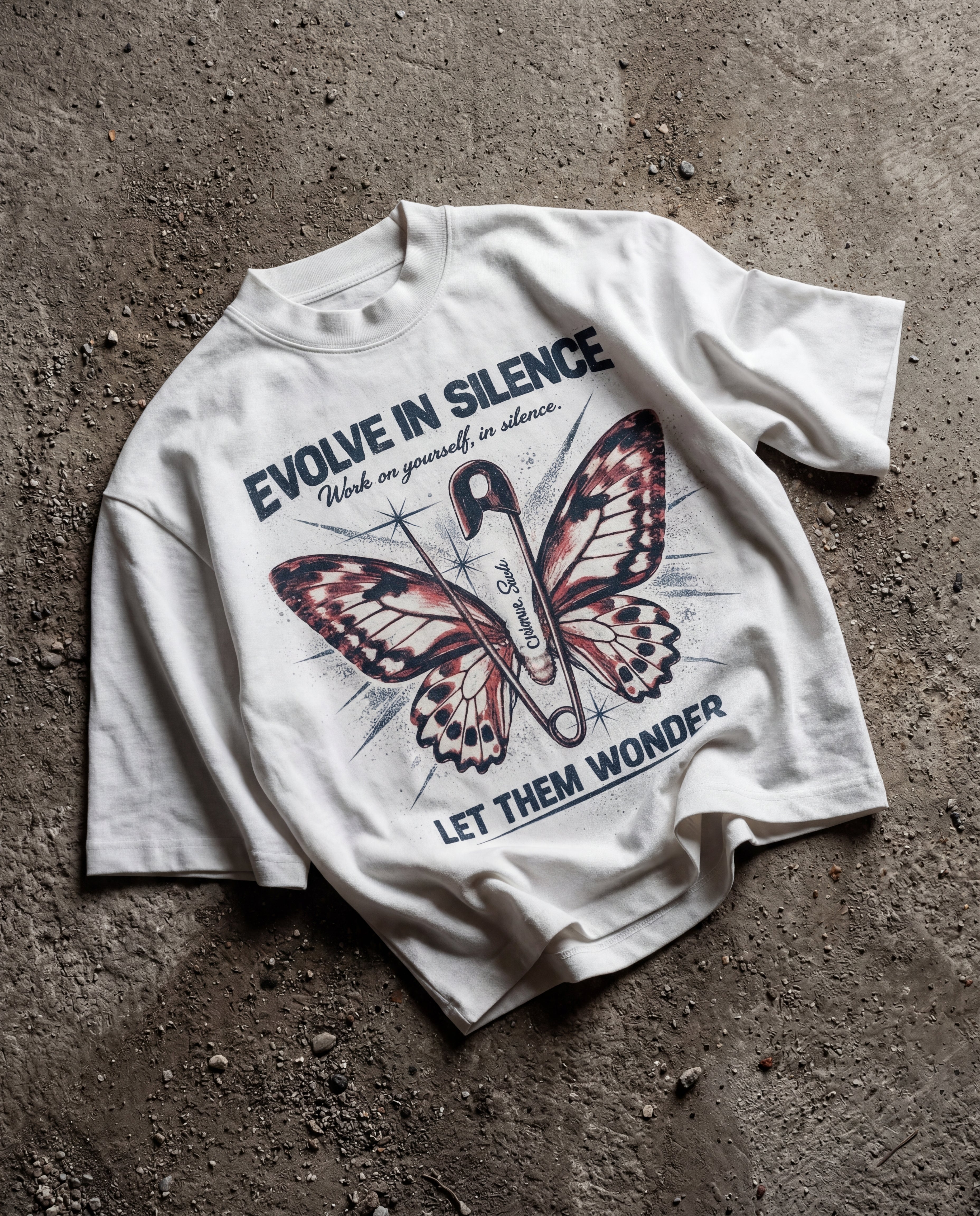SBLH - Evolve In Silence Black Boxy Tee