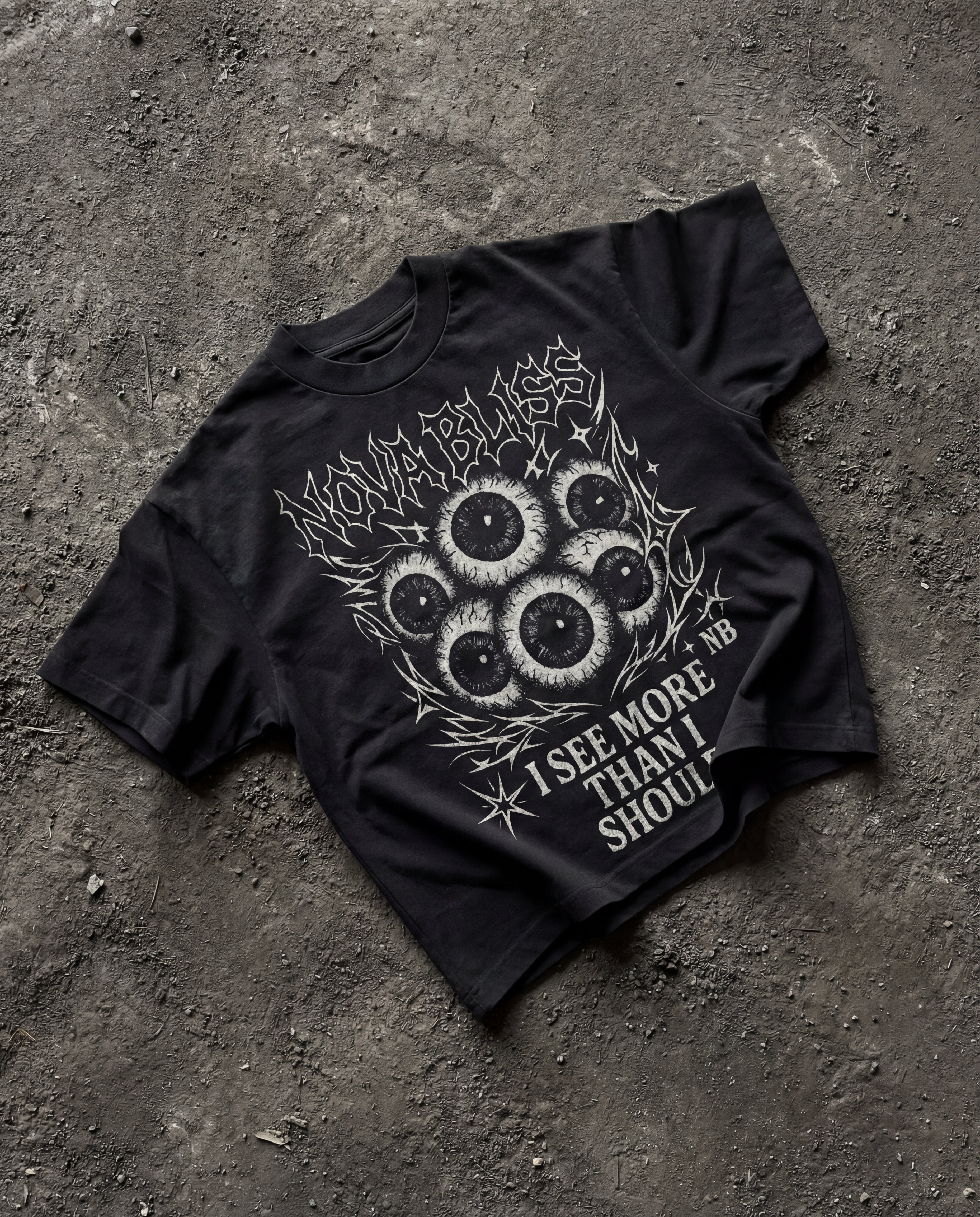I See More Than I Should Black Boxy Tee