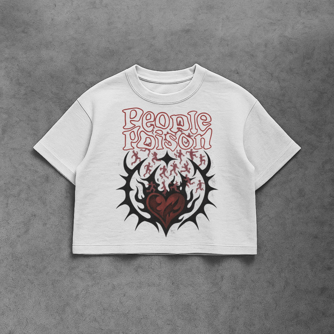 People Poison White Boxy Tee