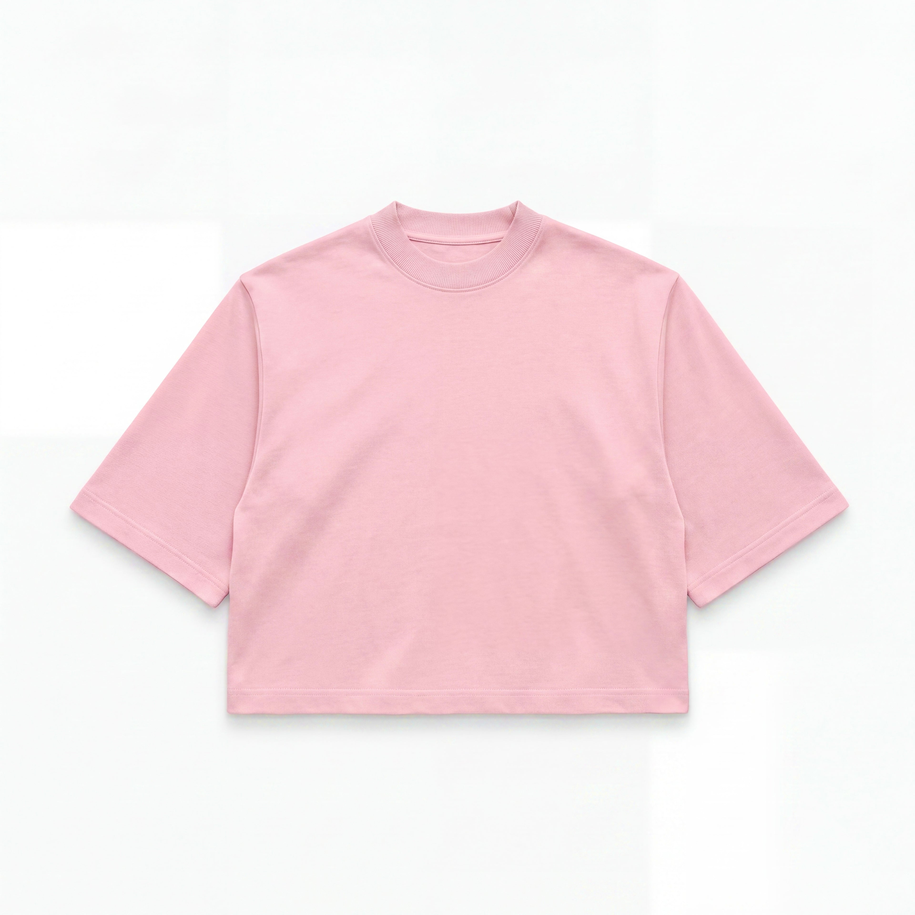 Plain Pink Boxy Tee