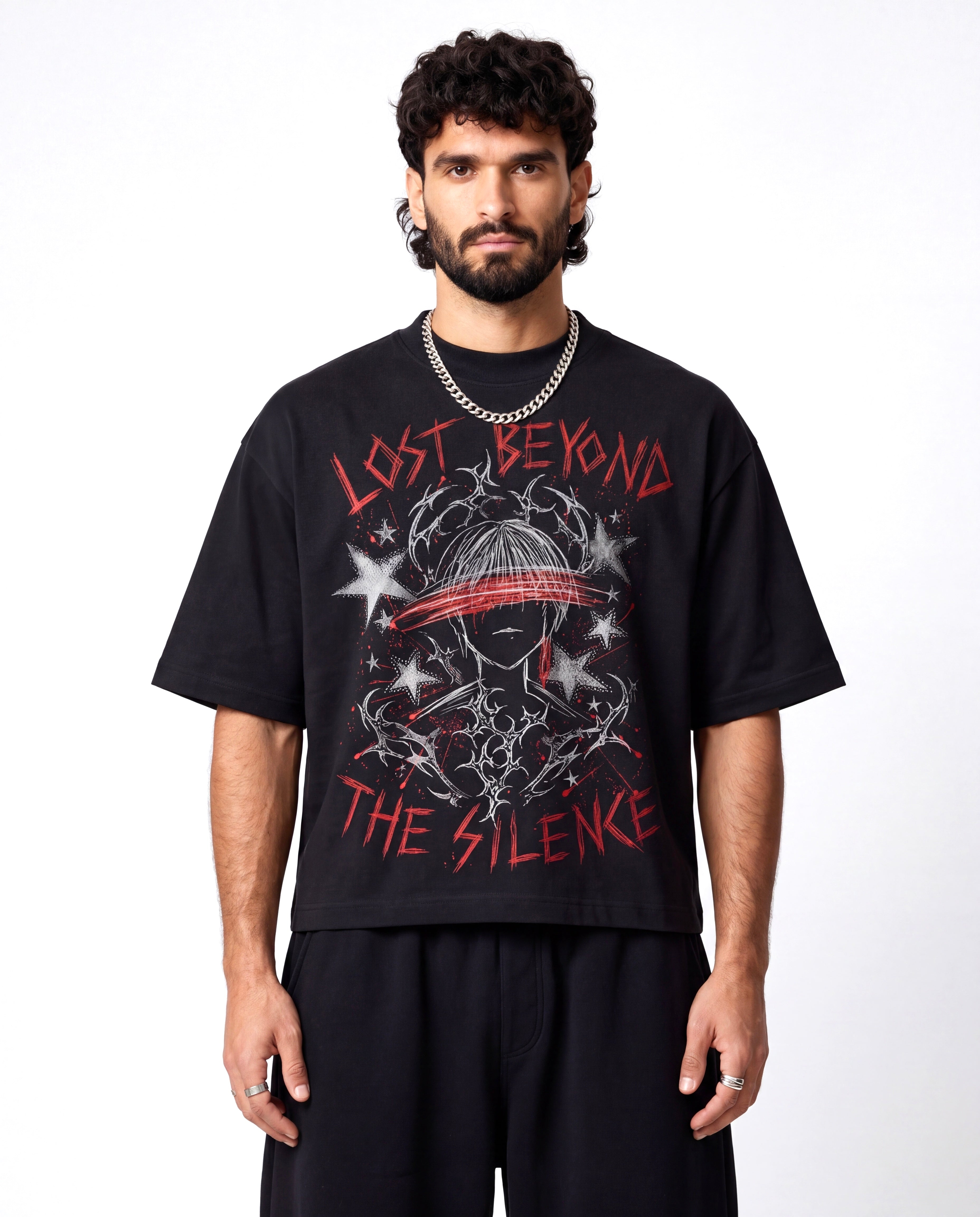 Lost Beyond Black Boxy Tee