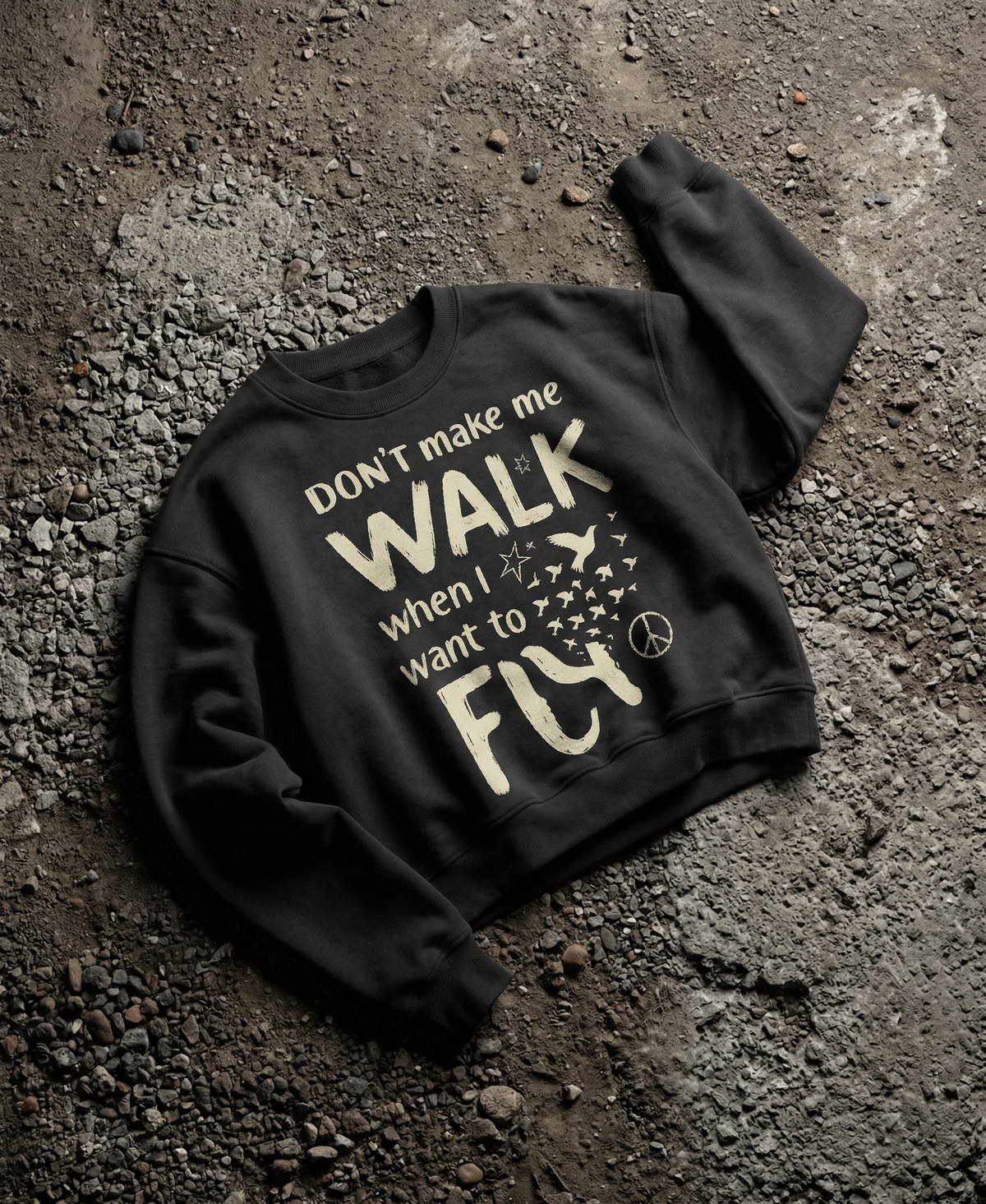 Don’t Make Me Walk Boxy Sweatshirt