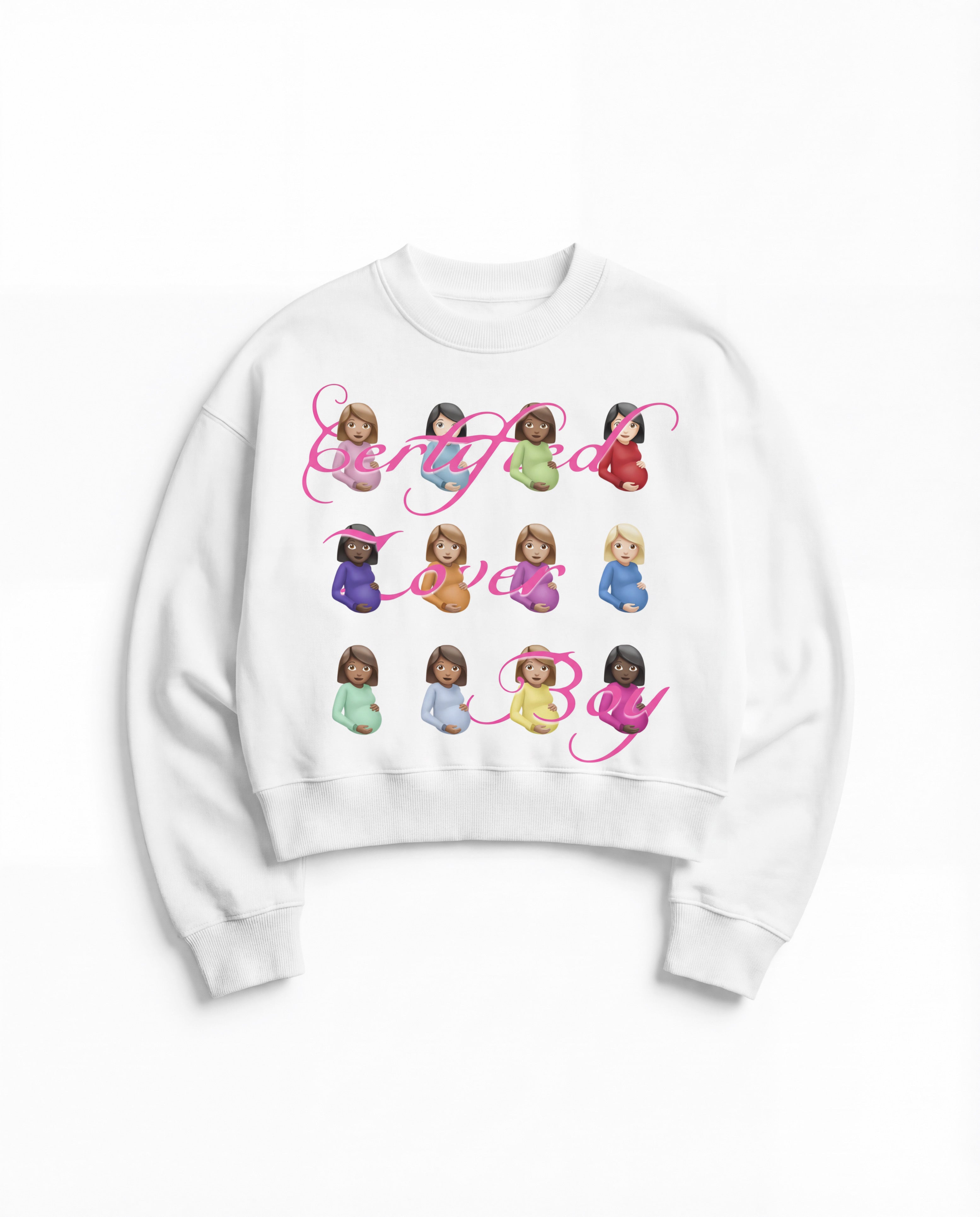 Lover Boy White Boxy Sweatshirt