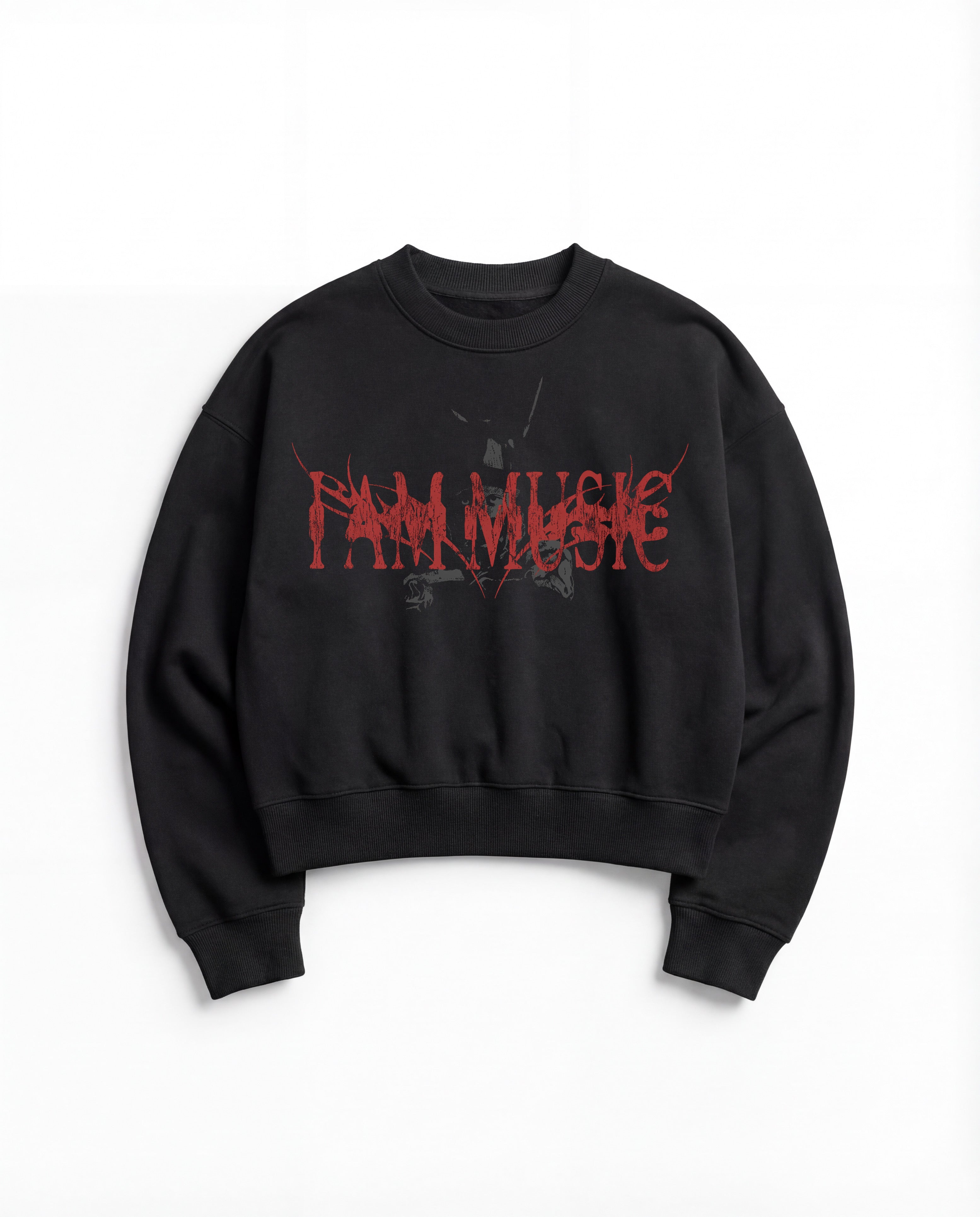I Am Music Black Boxy Sweatshirt
