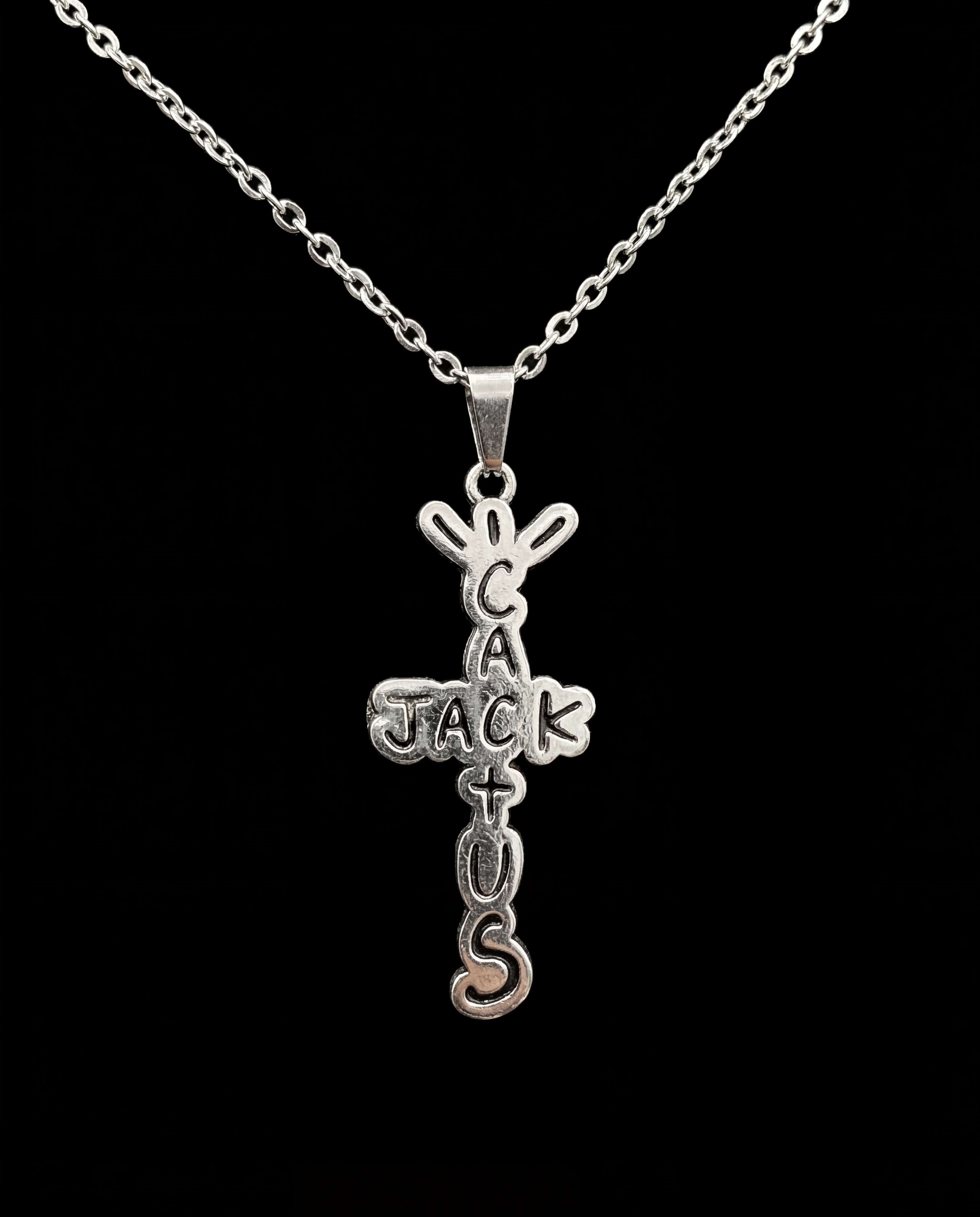 Cactus Necklace – Silver Stainless Steel