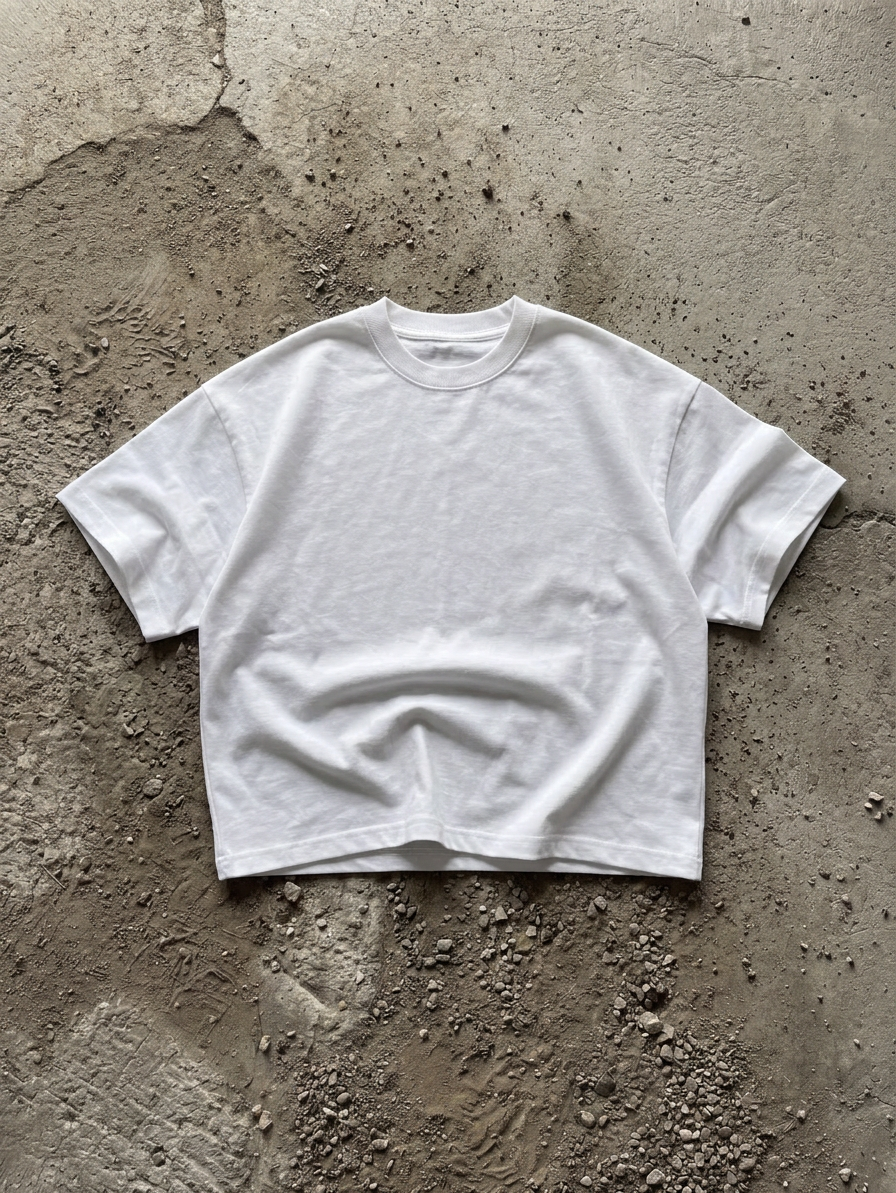 Plain White Boxy Tee