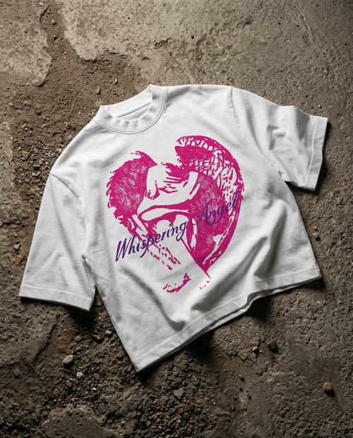 Angel White Boxy Tee