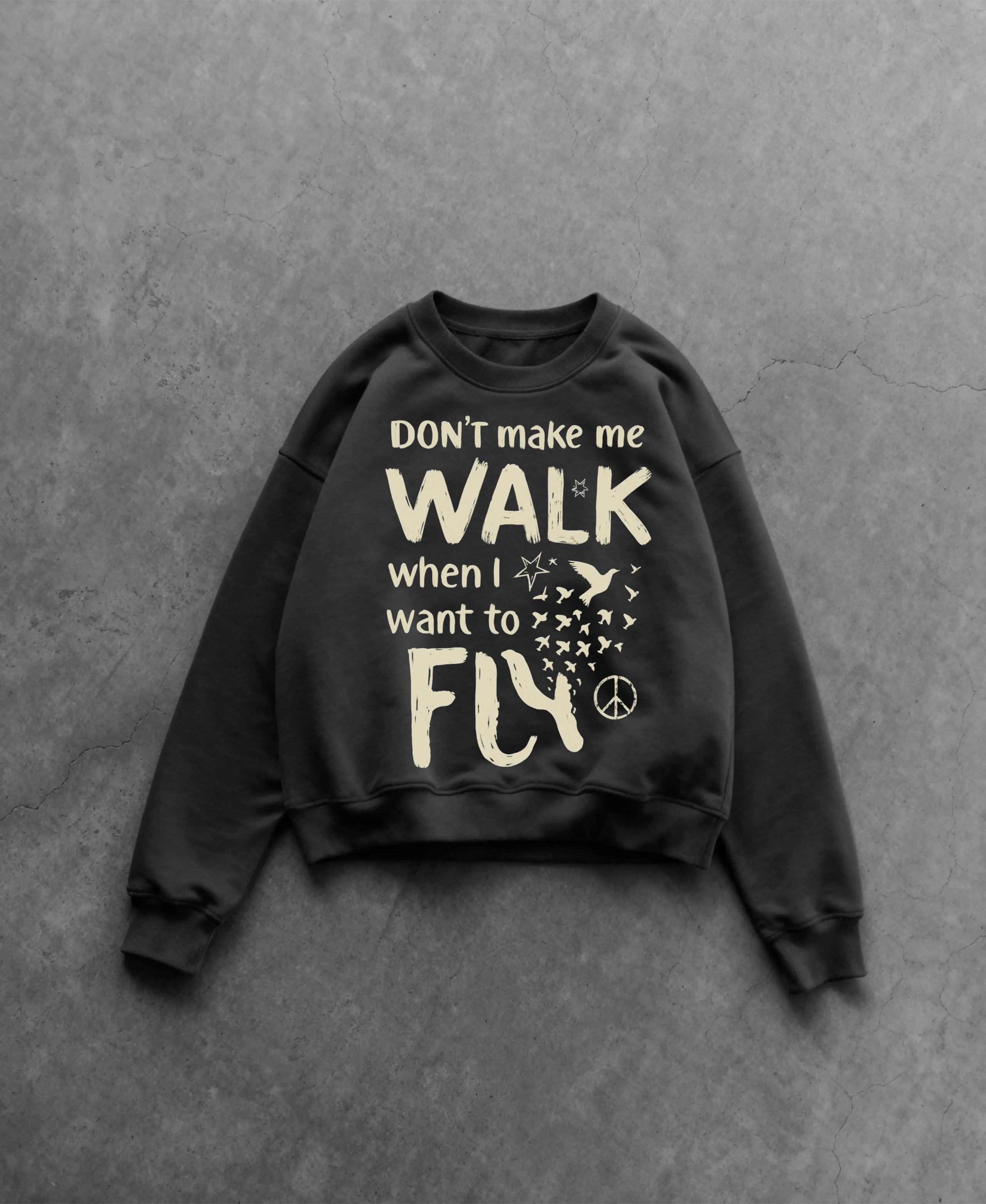 Don’t Make Me Walk Boxy Sweatshirt