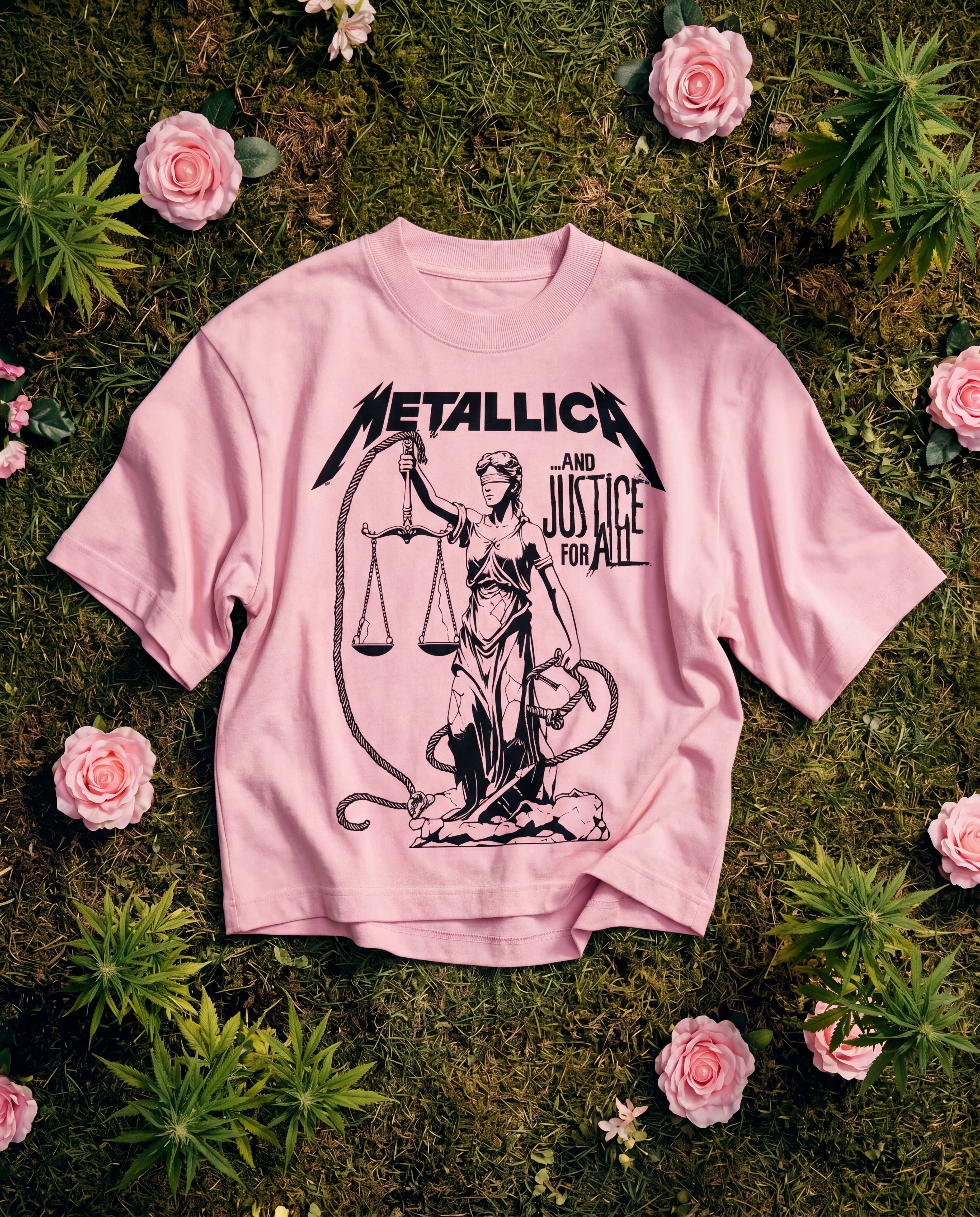 Metallica Pink Boxy Tee